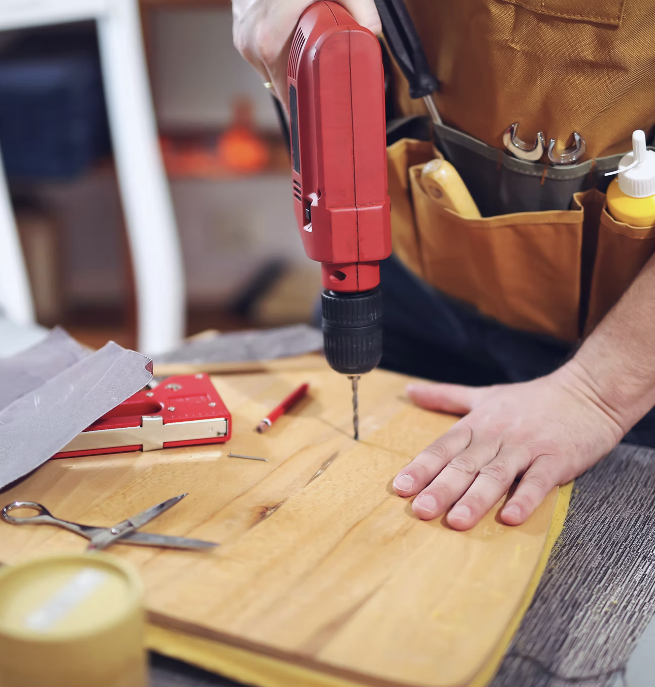 Handwerker bei der Arbeit